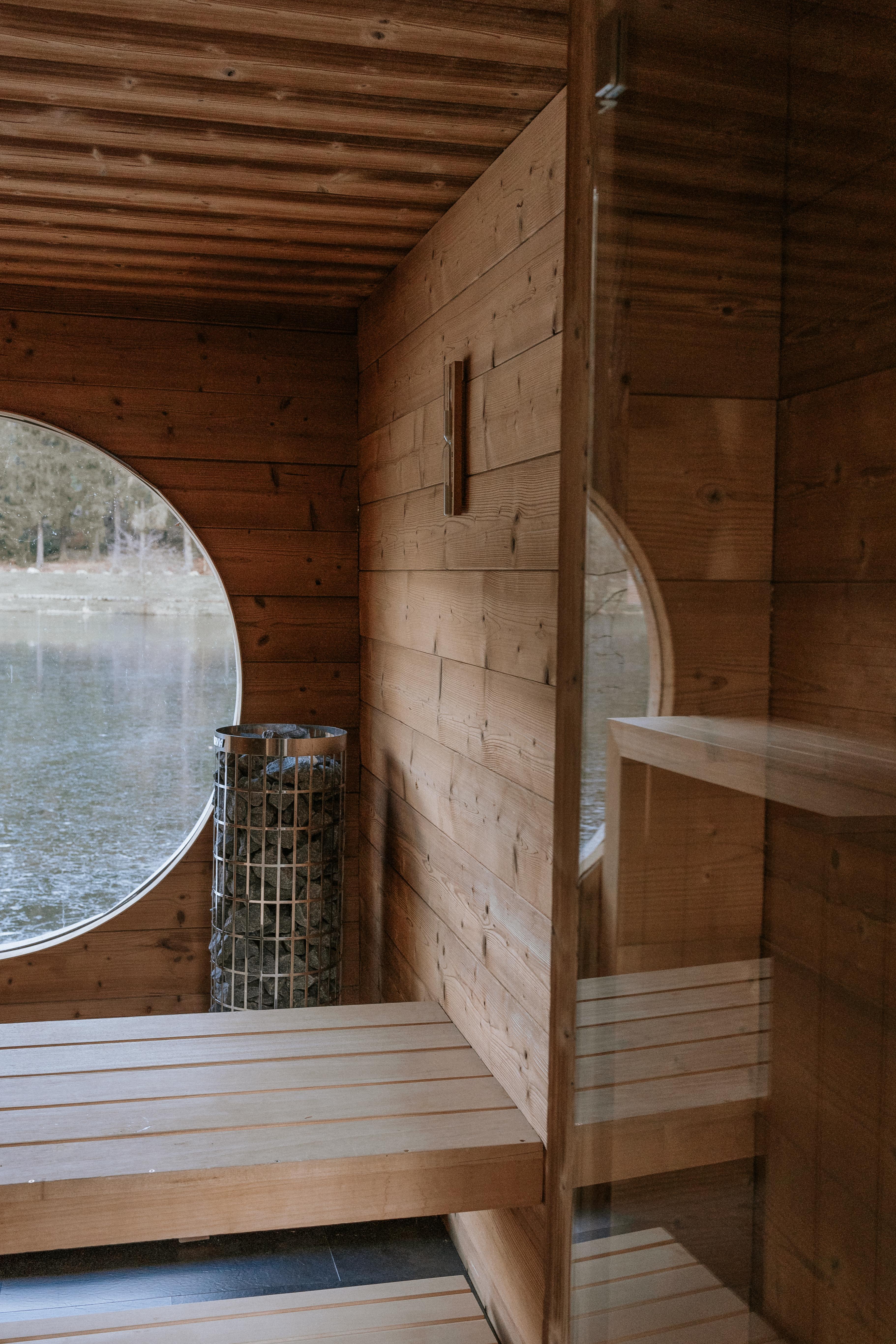 Lesní sauna dveře